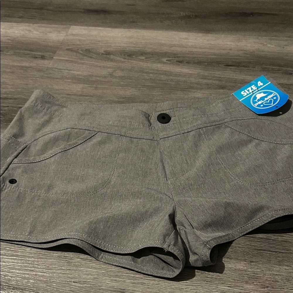 Pelagic High Waist‎ Gray Women's Shorts